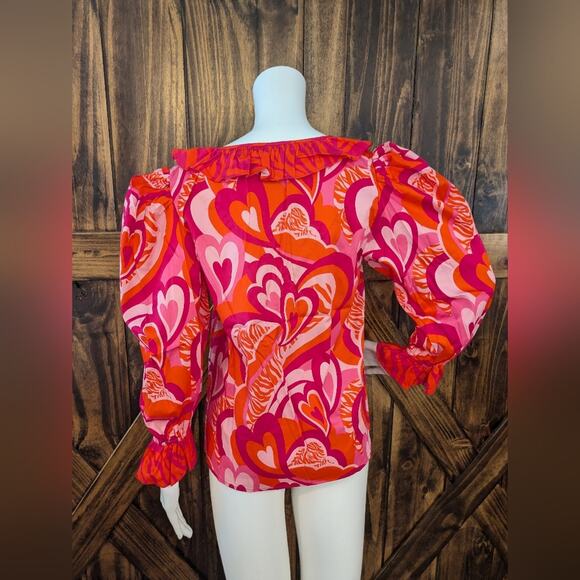 NWT Alden Adair Lovers Lane Jean Top Shirt Women's size Medium - Picture 5 of 6